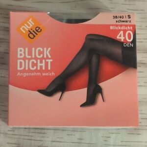 Nur Die Black Opaque Tights